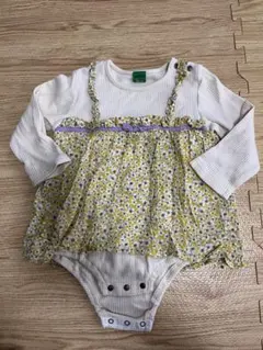 ラグマート　RAG MART 花柄　ロンパース　ワンピース　80