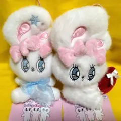 エスターバニー　スノーリボンマスコット　リボンハートマスコット　2個セット