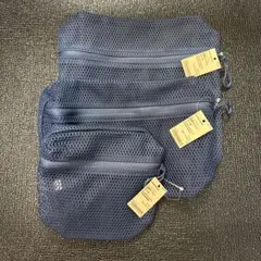 【新品】無印良品　立体メッシュケース　SML セット　ネイビー
