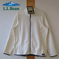 L.L.Bean フリースジャケット 白紺 M