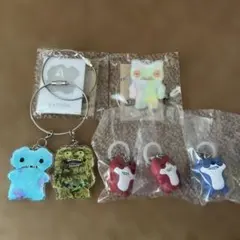 ファグラー　ワイヤーキーリングとめじるしアクセサリー6点セット