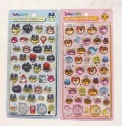正規品　サンスター文具　ボンボンドロップシール　たまごっち2種セット