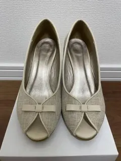 新品 ANY SIS プチリボン オープントゥウェッジ パンプスのサムネイル