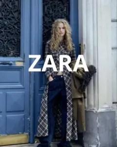✨新品タグ付き✨ZARA チェック柄ロングシャツワンピース