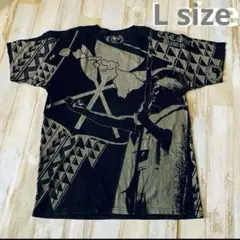 Lサイズ　タパ柄　ハワイ王朝　Hawaii キングカメハメハ　ハワイ　Tシャツのサムネイル