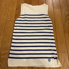 ストライプ ノースリーブ タンクトップ　オーチバル