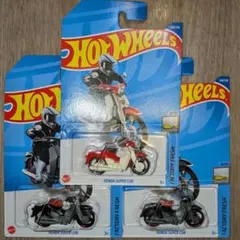 Hot Wheels HONDA SUPER CUB 3台セット