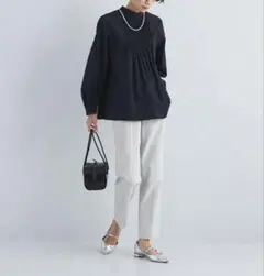 グリーンレーベルリラクシング　キチントボトムス スリム スティック パンツ　36