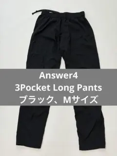 Answer4 3Pocket Long Pants／ブラック、Mサイズ - メルカリ