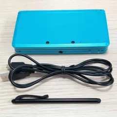 美品✨️動作確認済 ニンテンドー3DS アクアブルー 充電器付き