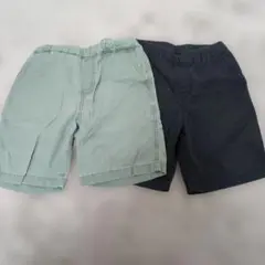 【UNIQLO】130サイズ ハーフパンツ 2色セット