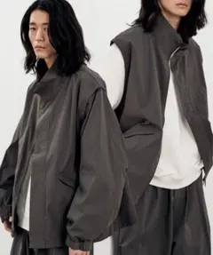 MINIMAL 2WAY TRACK ZIP BLOUSON SET-UP