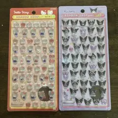 正規品　ボンボンドロップシール　サンリオ　キティ　赤　クロミ　2枚セット
