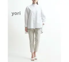 極美品☆ yori ブランケットステッチシャツ　完売品　ホワイトのサムネイル