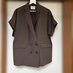 Discat テックリネン半袖シャツジャケット