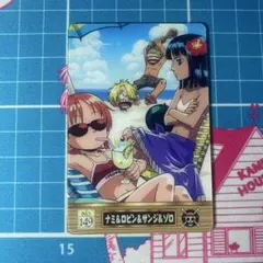 ワンピース 海賊王グミカード No.149 ナミ＆ロビン＆サンジ＆ゾロ