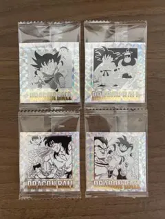 ドラゴンボール40周年記念シールウエハース2 3巻、9巻、18巻、19巻