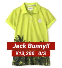 新品■13,200円【ジャックバニー】レディース　半袖　ポロシャツ　0/S