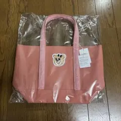 ラブラリーバイフェイラーオールドテディワッペントートピンク大LL
