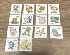 ポケモン　パン　シール　216弾　14枚セット　ピカチュウ　ゼニガメ　ヒトカゲ