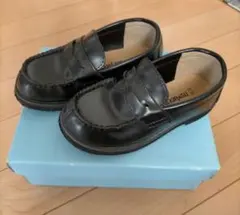 【値下げしました】子供用ブラックローファー★ 16cm