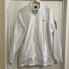 2000年代　00s Nike USA ロゴ ジャケット ホワイトのサムネイル
