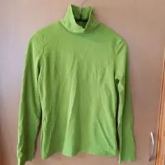 noa-ge グリーン ハイネック長袖Tシャツ M