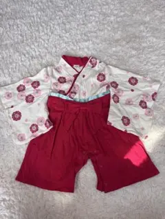 女の子　ベビー袴　80cm