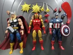 マーベルレジェンド　80周年　BIG3　アイアンマン　ソー　キャプテンアメリカ