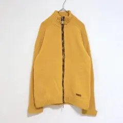 マックレガー　ダブルジップニット　L イエロー　アウター　毛　100% 秋　冬