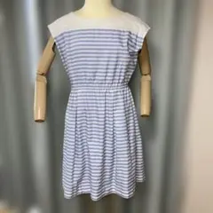 オンワードany SiS リバーシブルノースリーブワンピース Lサイズ