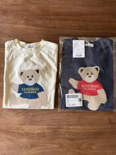 PAIR MANON キッズ Tシャツ くまモチーフ 2枚セットのサムネイル