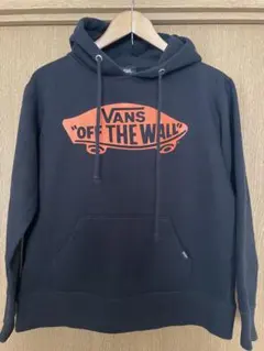 美品⭐︎VANS 黒×オレンジ 裏起毛 厚手