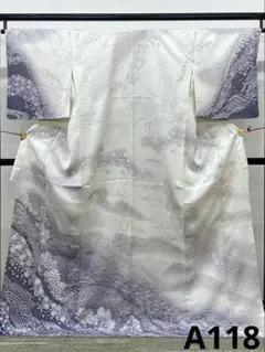訪問着 辻ヶ花 桜 正絹 躾糸付き A102 - メルカリ 