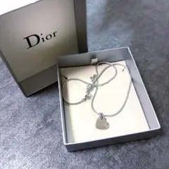 Dior ネックレス ハートモチーフ シルバーカラー
