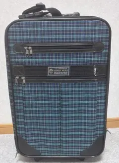 キャリーケース スーツケース レトロ ヴィンテージ チェック柄 キャリーバッグ
