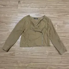 PAGEBOY ライダースジャケット ブラウン ページボーイ 薄手 ブラウン