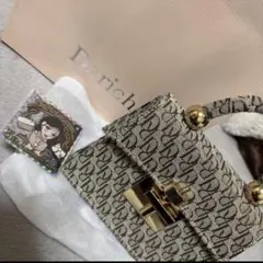 未使用　Darich ロゴ柄 ハンドバッグ ベージュ/ブラウン