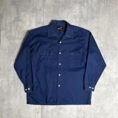 40s Donegal FITZHUGH レーヨンギャバジンオープンカラーシャツ - メルカリ