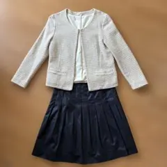 ツイードジャケット、スカート、インナー3点セット