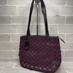 (美品)大人気、イビサ、ハンドバッグ、オールレザー、編み込み、肩がけ可、人気色