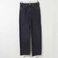 H＆M デニム パンツ 黒 ストレート 美脚 カジュアル レディース S
