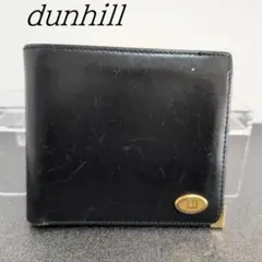 ダンヒル　二つ折り 折りたたみ 財布　dunhill　小銭入れ　本革　ブラックのサムネイル