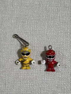 戦隊ヒーロー ガオレンジャーミニフィギュア キーホルダー 2体セット