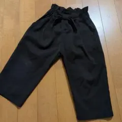 ウエストリボン付き ハイウエストパンツ