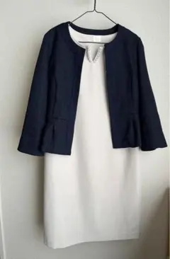 セレモニー セット ツイードジャケット パールワンピース 入園式 入学式