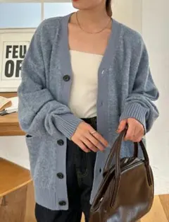 DISCOAT ブルーカーディガン フリーサイズ