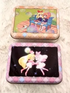 アイカツ　クランチチョコ缶　星宮いちご　大空あかり　2個セット