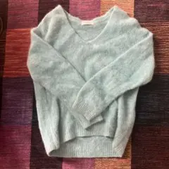 BEAUTY&YOUTH 水色 Vネックセーター