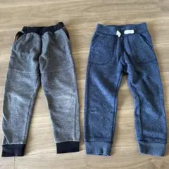 ズボン　110 青だけ裏起毛　2枚セット